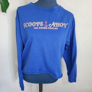 Stranger Things Long Sleeve Shirt Scoops Ahoy Ice Cream Parlor